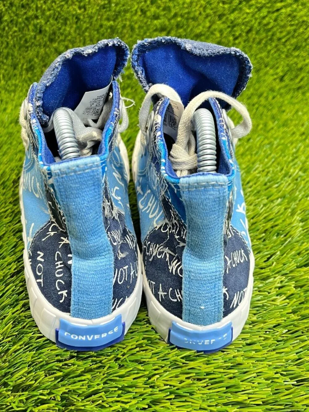 Converse UNT1TL3D High Not a Chuck Boys Size 4Y Blue Casual‎ Shoes Sneakers